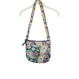 Vera Bradley PETAL PAISLEY Blue Crossbody Bag